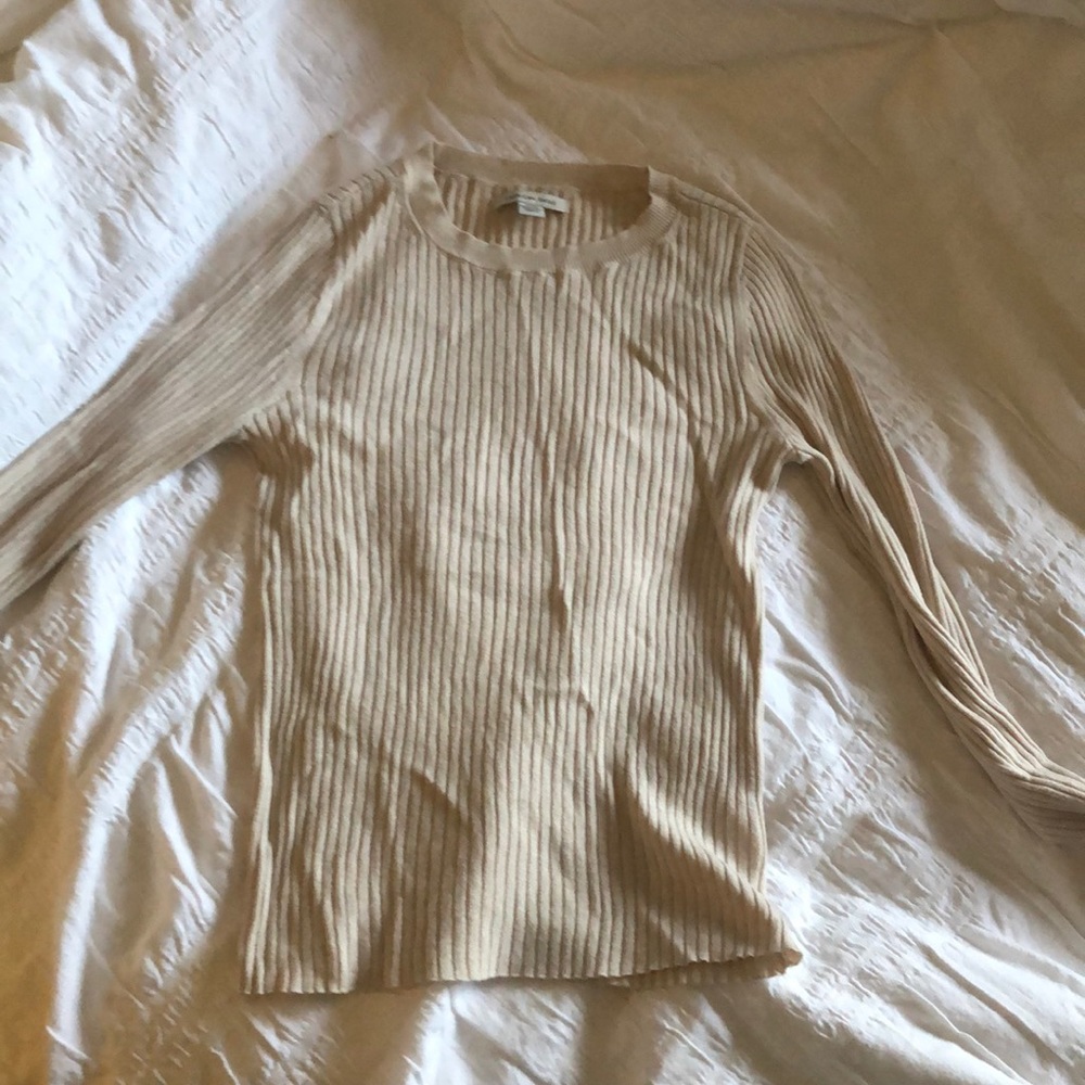 Tan tight fitted long sleeve